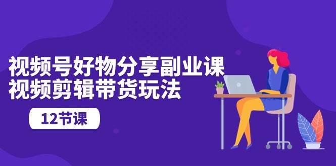 视频号好物分享副业课，视频剪辑带货玩法（12节课）-天天有课网