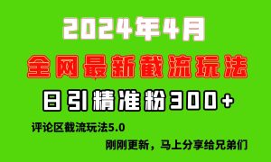 刚刚研究的最新评论区截留玩法,日引流突破300+,颠覆以往垃圾玩法,比…-天天有课网