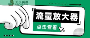 抖音视频公私域变现、soul公域空袭器-总流量放大仪-天天有课网