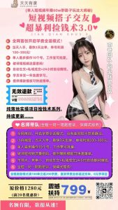 1人小视频年赚60w歪门邪道游戏玩法大曝光(小视频搭子交朋友超爆利拾钱术3.0)-天天有课网