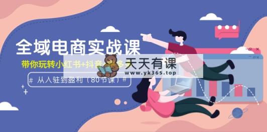 示范区电子商务实战演练课：从进驻到赢利，带你玩转小红书的 抖音视频 拼多多平台-天天有课网