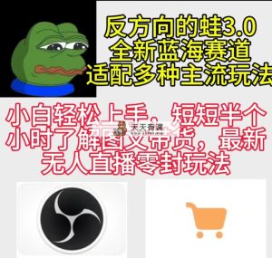 反向的蛙3.0，图文并茂全新游戏玩法，转现多样化，新蓝海项目，新手快速上手-天天有课网