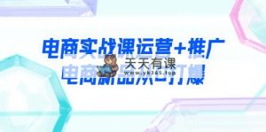 电子商务实战演练课经营 营销推广，电子商务新产品从0打穿-天天有课网