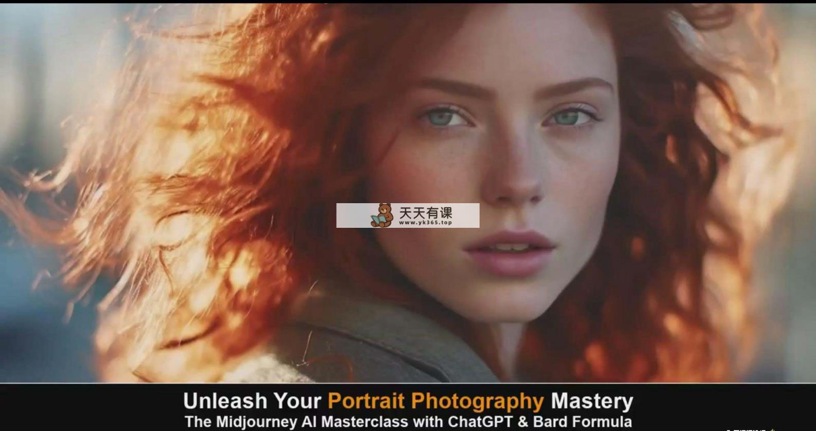 图片[2]-（9312期）Midjourney v5 ChatGPT 和 Bard AI人工智能技术人像摄影大师班-15节-中英字幕-暖阳网-优质付费教程和创业项目大全