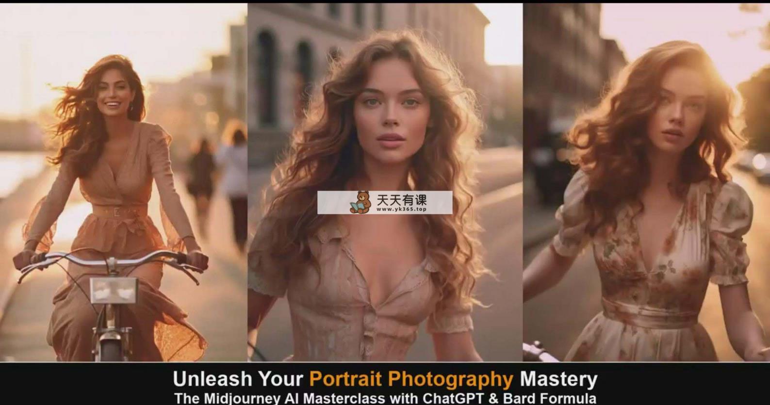 图片[4]-（9312期）Midjourney v5 ChatGPT 和 Bard AI人工智能技术人像摄影大师班-15节-中英字幕-暖阳网-优质付费教程和创业项目大全