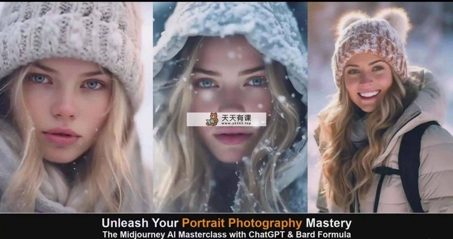 图片[5]-（9312期）Midjourney v5 ChatGPT 和 Bard AI人工智能技术人像摄影大师班-15节-中英字幕-暖阳网-优质付费教程和创业项目大全
