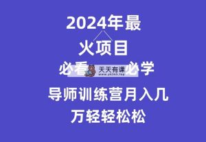 老师夏令营互联网技术最厉害的新项目没有之一，新手入门必会，月入3万 轻松-天天有课网