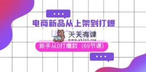 电商 新品从上架到打爆【推广+运营】，新手从0打爆款-天天有课网