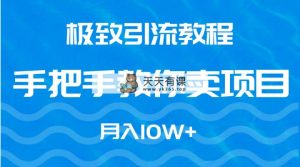 完美引流教程，教你如何卖项目，月入10W-天天有课网