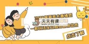 2024微信视频号夫妇情感动漫转现共享课 一套游戏玩法整个过程跟你讲出去-天天有课网