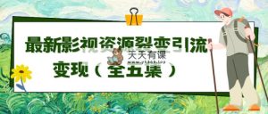 运用最新视频资源裂变式引流变现全自动引流方法全自动交易量-天天有课网