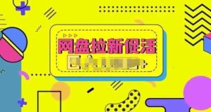 网盘拉新促活，分享提成，小白也能做，保姆级教程-天天有课网