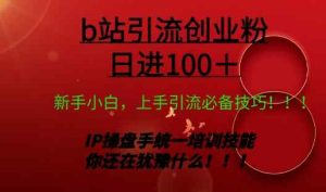 日引创业粉 100+ b 站全套打法【实操教学】不容错过-天天有课网