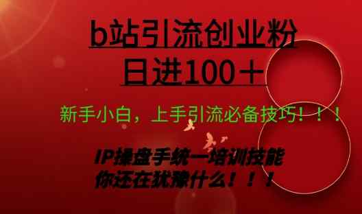 日引创业粉 100+ b 站全套打法【实操教学】不容错过-天天有课网