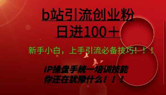 日引创业粉 100+ b 站全套打法【实操视频】-天天有课网