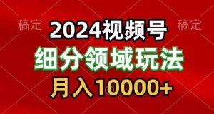 2024视频号分成计划细分领域爆款搬运玩法,每天5分钟,月入1W+-天天有课网