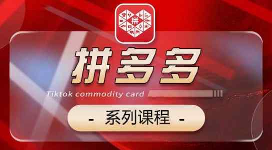 2024拼多多系列课，【基础】【运营】【活动】【推广】【玩法】5大模块-天天有课网