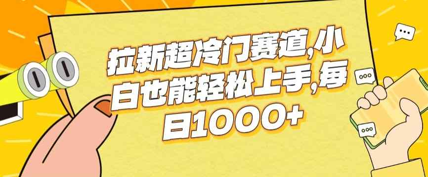 拉新超冷门赛道，小白也能轻松上手，每日1000+-天天有课网