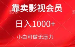 靠卖影视会员,日入1000+,落地保姆级教程,新手可学【揭秘】-天天有课网
