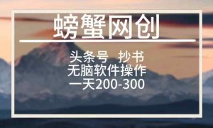 头条号新玩法,用软件抄书,无脑操作,一天搞个两三张-天天有课网