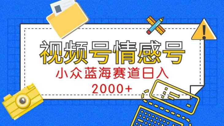 视频号情感号小众蓝海赛道，每天一小时，日入3000+-天天有课网