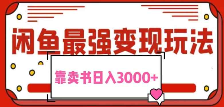 2024最新蓝海项目花1分钱买书，闲鱼出售9.9-19.9不等，多账号多撸，操作简单小白易上手日入2000+-天天有课网