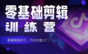 2024短剧剪辑师训练营，短剧达人训练营，适合宝爸宝妈的0基础剪辑训练营-天天有课网