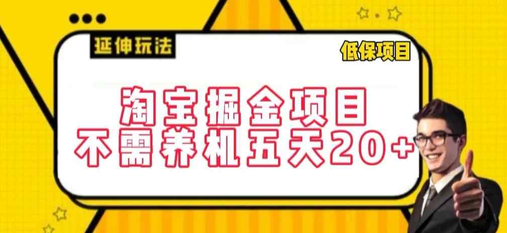 淘宝掘金项目，不需养机，五天20+，每天只需要花三四个小时【揭秘】-天天有课网