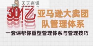 30亿亚马逊平台热销精英团队管理模式,一套课替你重构管理模式与管理技能-天天有课网