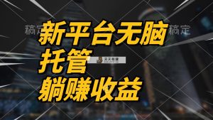 全新服务平台一键代管，躺着赚钱收入分成 相互配合管道收益，日产无限制-天天有课网