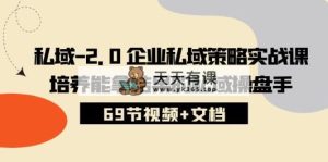 公域-2.0 公司公域对策实战演练课，塑造可以拿过程的公域股票操盘手 (69节短视频 文本文档)-天天有课网
