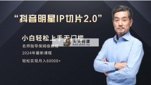 小白月入6W+明星网红IP切片2.0，爆单打法-天天有课网