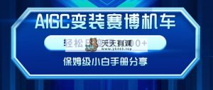 AIGC换装塞博电力机车，轻轻松松日转现1000 ，家庭保姆级新手指南共享！-天天有课网