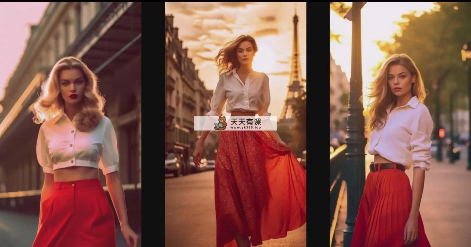 运用 Midjourneys Ai 人工智能设计自身的服饰AI大师班-10堂课-中英字幕-天天有课网