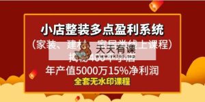 小商店整体家装-多一点盈利系统揭密400平小商店年…-天天有课网