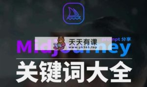 Midjourney词典AIGC中英双语图文并茂词典 提醒关键字Prompt全集-天天有课网