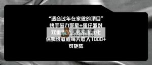 适宜过春节在家做的新项目，快手磁力 蛋仔派对，双向撸金，利益最大化 家庭保姆…-天天有课网