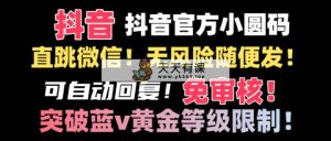 抖音二维码猛跳手机微信技术性！网站内部随便发不违规！！-天天有课网