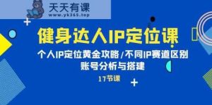 健身女神IP精准定位课：本人IP精准定位金子攻略大全/不一样IP跑道差别/账号分析与构建-暖阳网-中创网,福缘网,冒泡网资源整合-天天有课网
