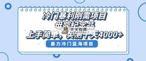 小众爆利刚性需求新项目，母婴用品纪念物跑道，评测十天做了4000 ，新手也可以上手操作-天天有课网
