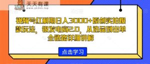视频号红利期日入3000+原创实拍爆款玩法,银发电商2.0,从选品到出单全链路详细讲解【揭秘】-天天有课网