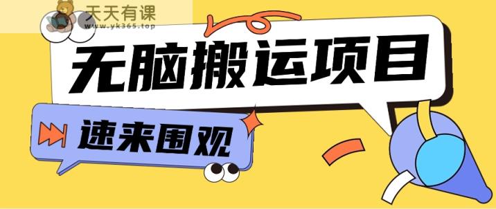 小红书的虚拟资源项目，没脑子运送，零成本零门槛轻轻松松月入3000 【视频教学 配套设施专用工具】-天天有课网