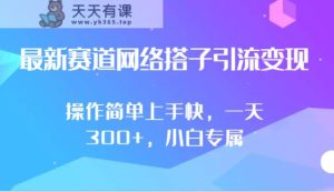 最新生态互联网搭子引流变现!!使用方便易上手，一天300 ，新手专享-天天有课网