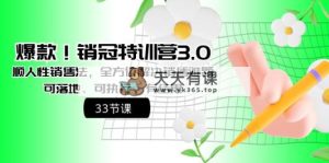 爆品！销售冠军夏令营3.0之顺人的本性销售法，多方位处理市场销售难点、可落地式、可执…-天天有课网