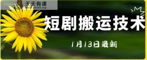 最新短剧搬运技术，电脑手机都可以操作，不限制机型-天天有课网