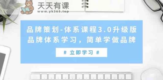 品牌策划体系课程3.0升级版，品牌体系学习，简单学做品牌-天天有课网