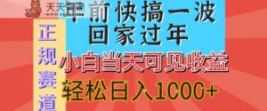 新风口，视频号短剧，简单粗暴，可矩阵操作，小白当天可见收益，轻松日入1000+-天天有课网