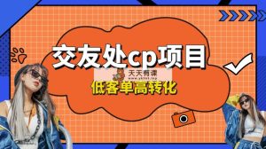 交朋友搭子付钱入群新项目，低销售毛利高转换率，长期平稳，运单号日赚200-天天有课网