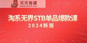 淘宝无边STB品类爆品课付钱推动完全免费的核心逻辑，关键词优化/精准客户的关键-天天有课网
