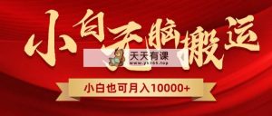 无脑搬运视频，全新平台独占玩法，一个账号每天1000+，多账号轻松扩张！-天天有课网